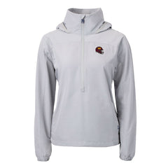 Cutter & Buck Women's Charter Eco Recycled Half-Zip Hooded Anorak Jacket - Washington Commanders Jackets