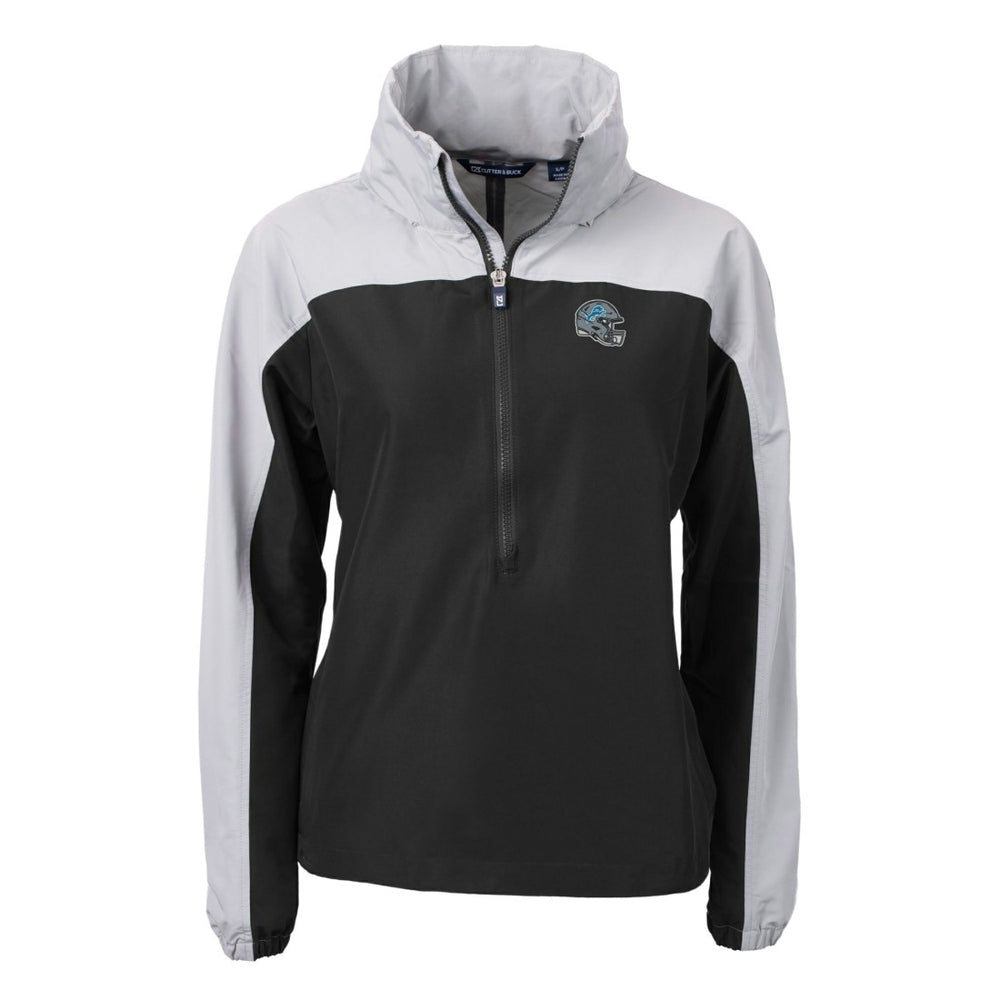 Cutter & Buck Women's Charter Eco Recycled Half-Zip Hooded Anorak Jacket - Detroit Lions Jackets