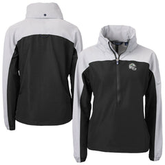 Cutter & Buck Women's Charter Eco Recycled Half-Zip Hooded Anorak Jacket - Miami Dolphins Jackets