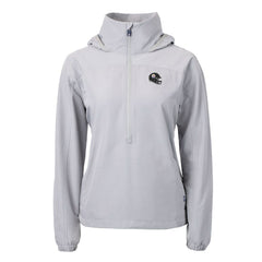 Cutter & Buck Women's Charter Eco Recycled Half-Zip Hooded Anorak Jacket - Pittsburgh Steelers Jackets
