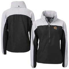 Cutter & Buck Women's Charter Eco Recycled Half-Zip Hooded Anorak Jacket - San Francisco 49ers Jackets