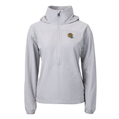 Cutter & Buck Women's Charter Eco Recycled Half-Zip Hooded Anorak Jacket - San Francisco 49ers Jackets