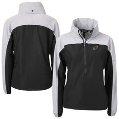 Cutter & Buck Women's Charter Eco Recycled Half-Zip Hooded Anorak Jacket - Arizona Cardinals Jackets