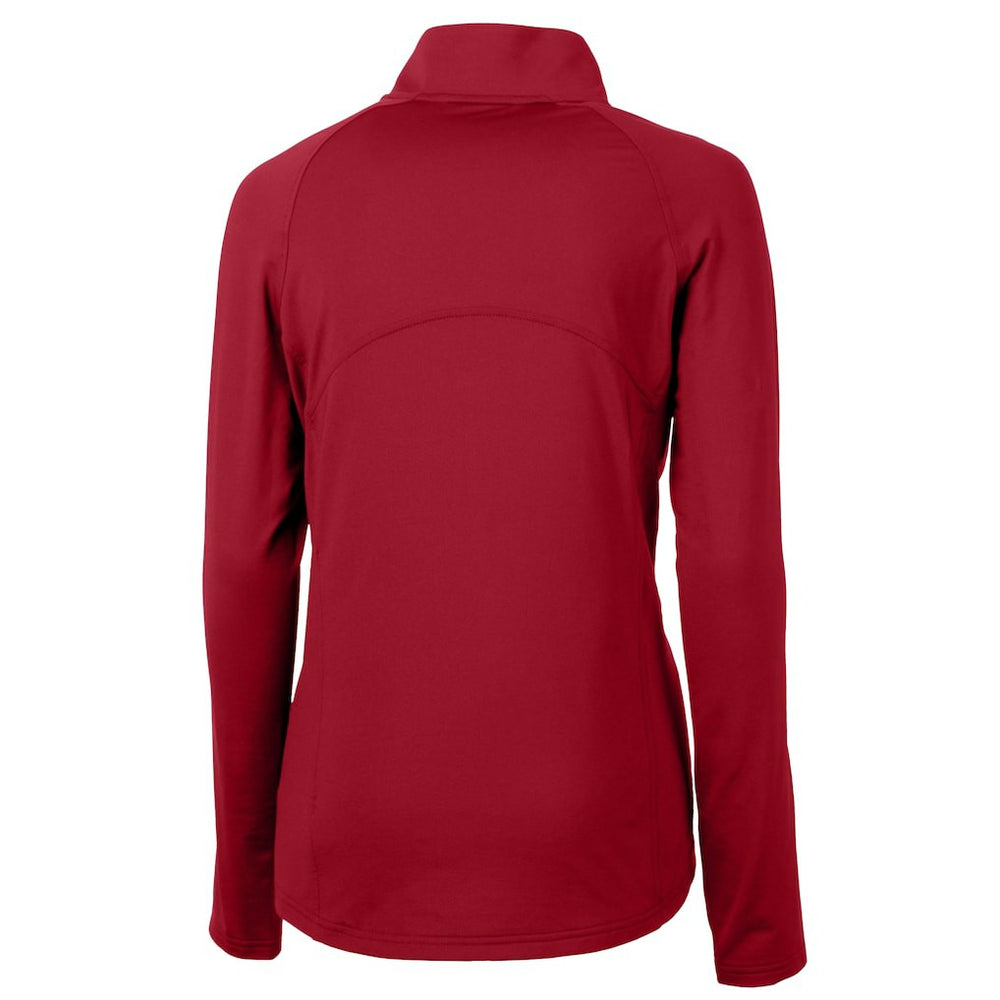 Cutter & Buck Women's Adapt Eco Knit Stretch Recycled Raglan Half-Zip Top - Atlanta Falcons Tops
