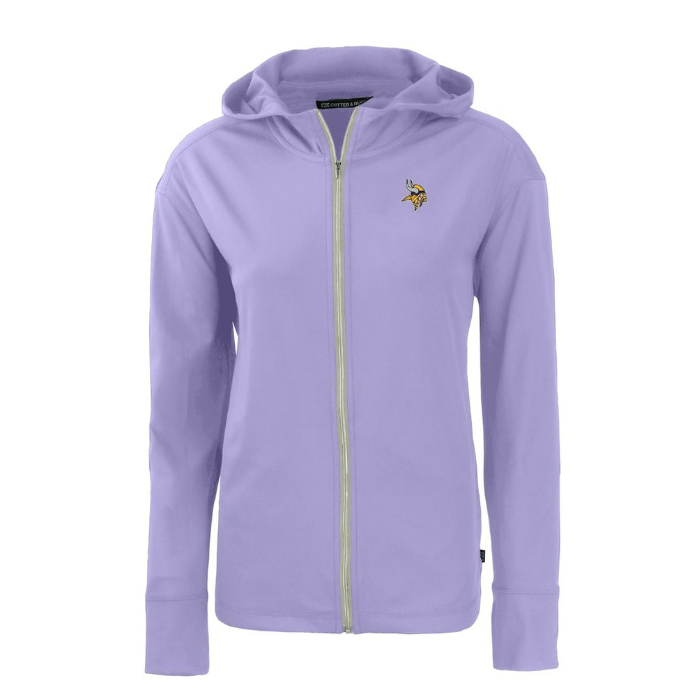 Cutter & Buck Women's Daybreak Eco Recycled Full-Zip Hoodie Jacket - Minnesota Vikings Hoodies
