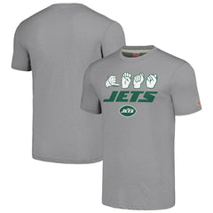 Homage Unisex The NFL ASL Collection by Love Sign American Sign Language T-Shirt - New York Jets T-shirts