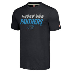 Homage Unisex The NFL ASL Collection by Love Sign American Sign Language T-Shirt - Carolina Panthers T-shirts