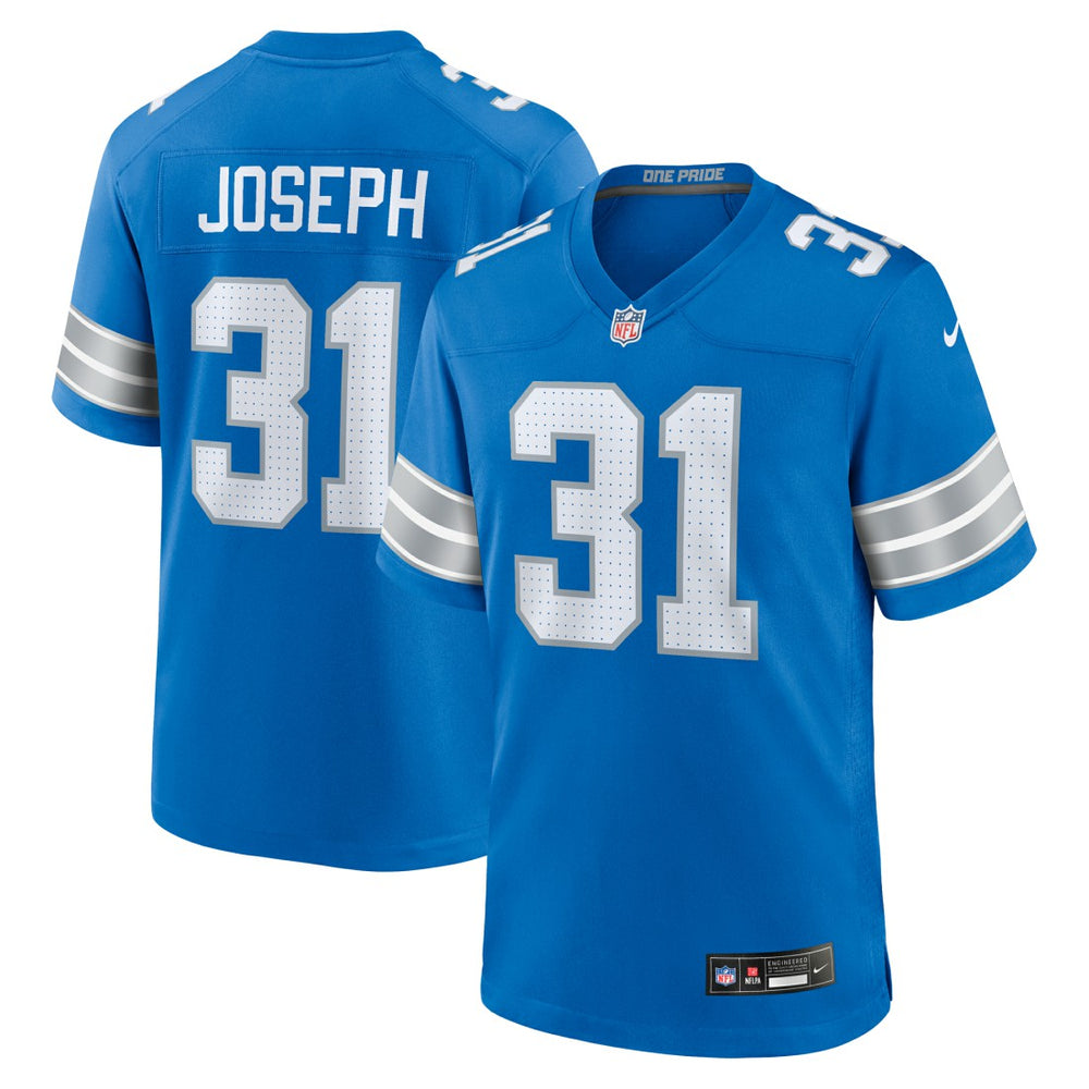 Kerby Joseph  Team Game Jersey - Detroit Lions Jerseys