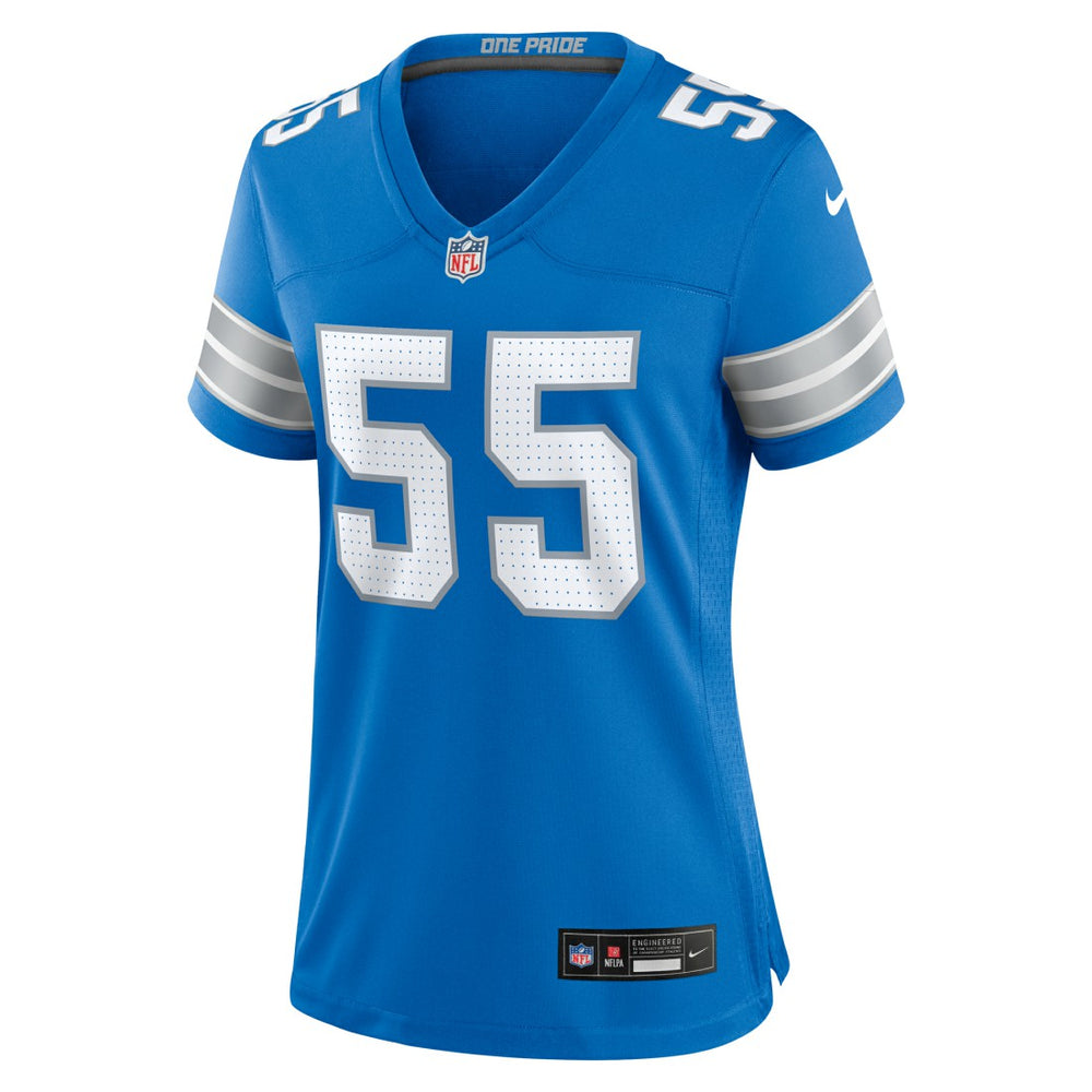 Derrick Barnes  Women's Team Game Jersey - Detroit Lions Jerseys