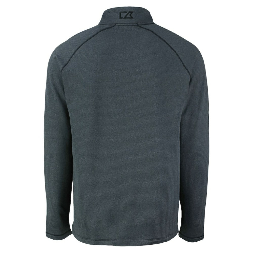 Heather Black Chicago White Sox Cutter & Buck Peshastin Eco Fleece Recycled Raglan Quarter-Zip Top