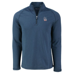 Heather Navy St. Louis Cardinals Cutter & Buck Peshastin Eco Fleece Recycled Raglan Quarter-Zip Top