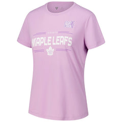 NHL Auston Matthews Toronto Maple Leafs Levelwear Women's Hockey Fights Cancer Anthem Name & Number T-Shirt