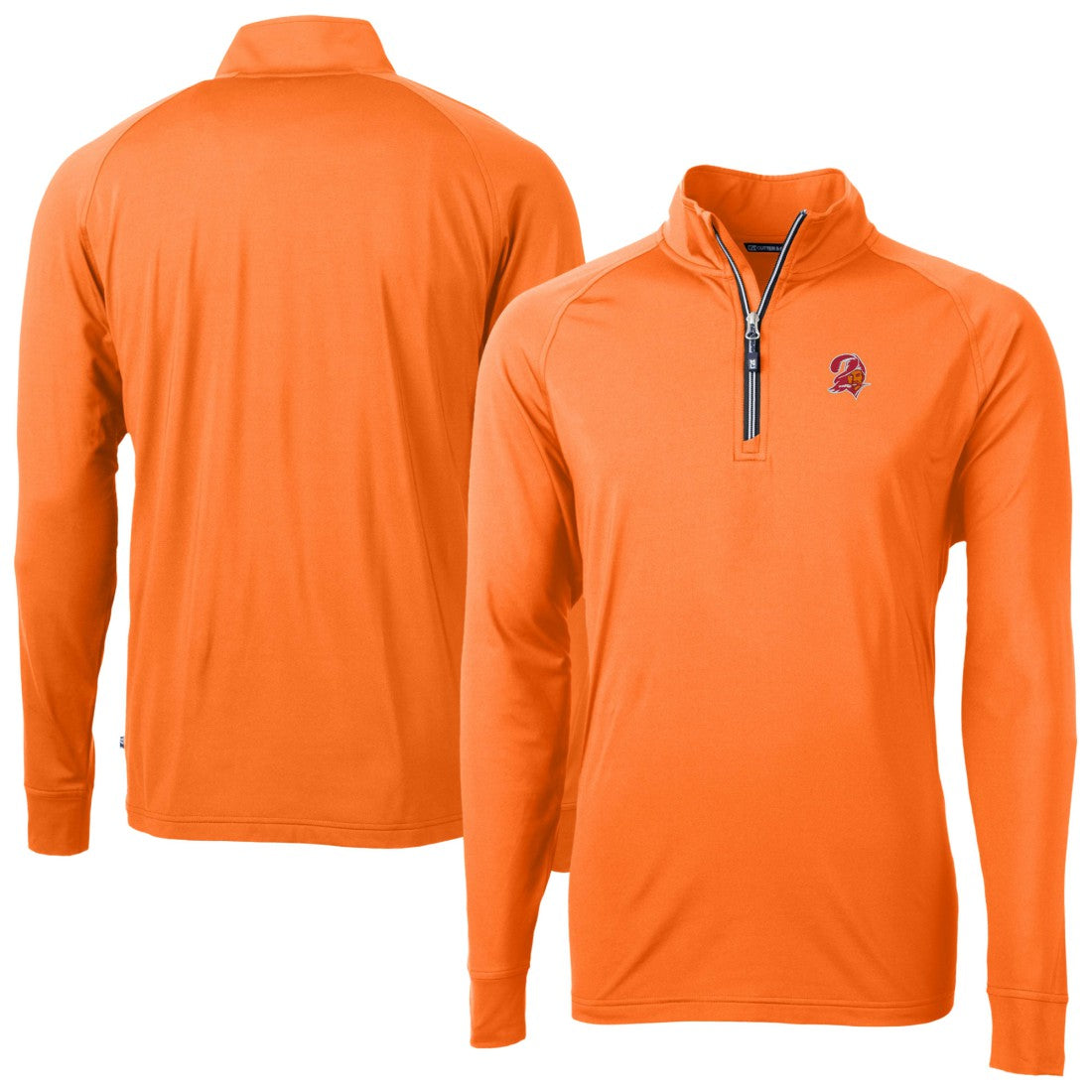 Cutter & Buck Adapt Eco DryTec Raglan Quarter-Zip Jacket - Tampa Bay Buccaneers Jackets