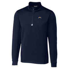 Cutter & Buck Traverse Stretch Quarter-Zip Top - Los Angeles Chargers Tops