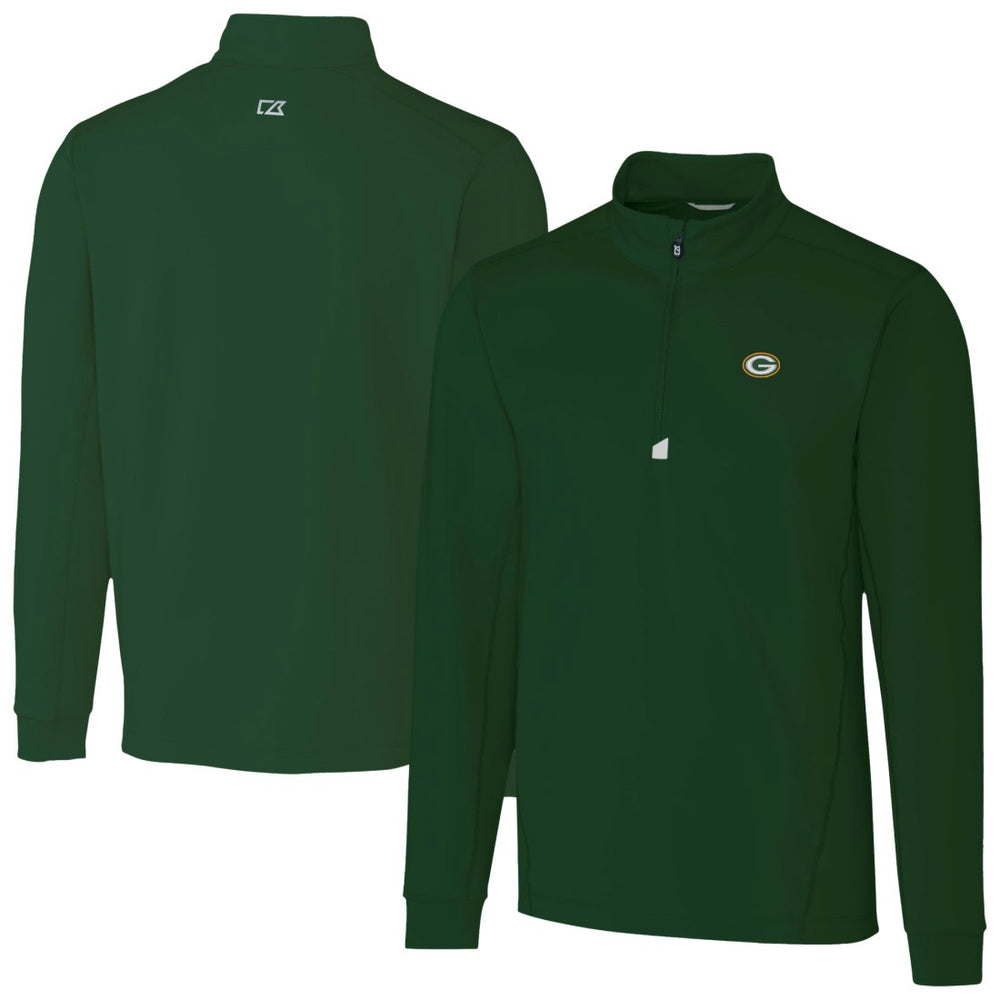 Cutter & Buck Traverse Stretch Quarter-Zip Top - Green Bay Packers Tops