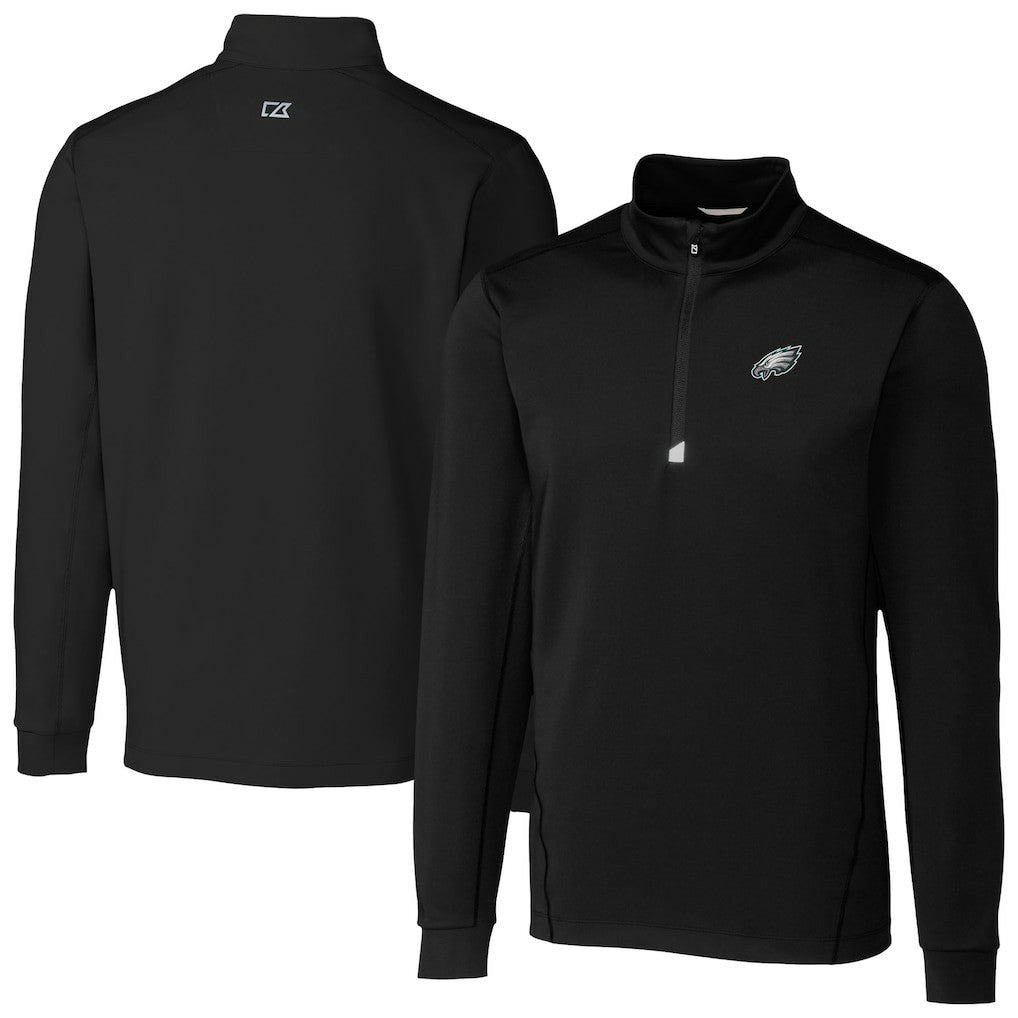 Cutter & Buck Traverse Stretch Quarter-Zip Top - Philadelphia Eagles Tops