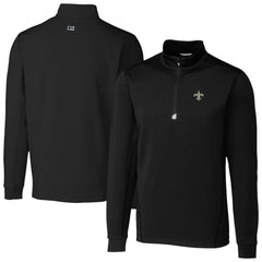 Cutter & Buck Traverse Stretch Quarter-Zip Top - New Orleans Saints Tops