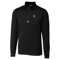 Cutter & Buck Traverse Stretch Quarter-Zip Top - New Orleans Saints Tops