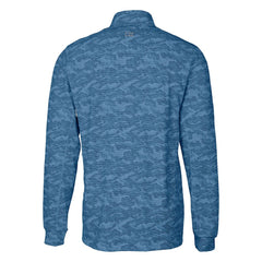 Cutter & Buck Traverse Camo Print Stretch Quarter-Zip Top - Miami Dolphins Tops