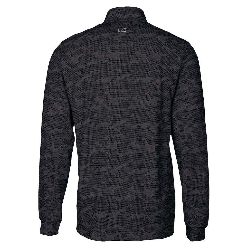 Cutter & Buck Traverse Camo Print Stretch Quarter-Zip Top - Pittsburgh Steelers Tops