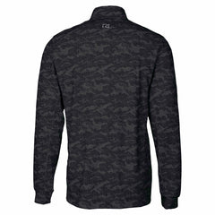 Cutter & Buck Traverse Camo Print Stretch Quarter-Zip Top - Detroit Lions Tops