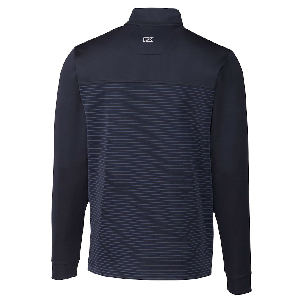 Cutter & Buck Traverse Stripe Stretch DryTec Quarter-Zip Top - Seattle Seahawks Tops