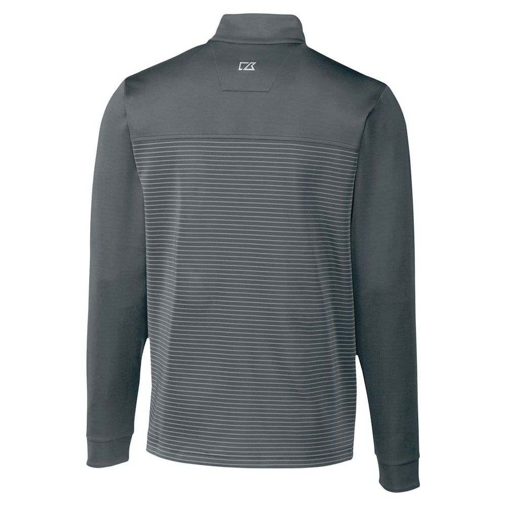 Cutter & Buck Traverse Stripe Stretch DryTec Quarter-Zip Top - Minnesota Vikings Tops