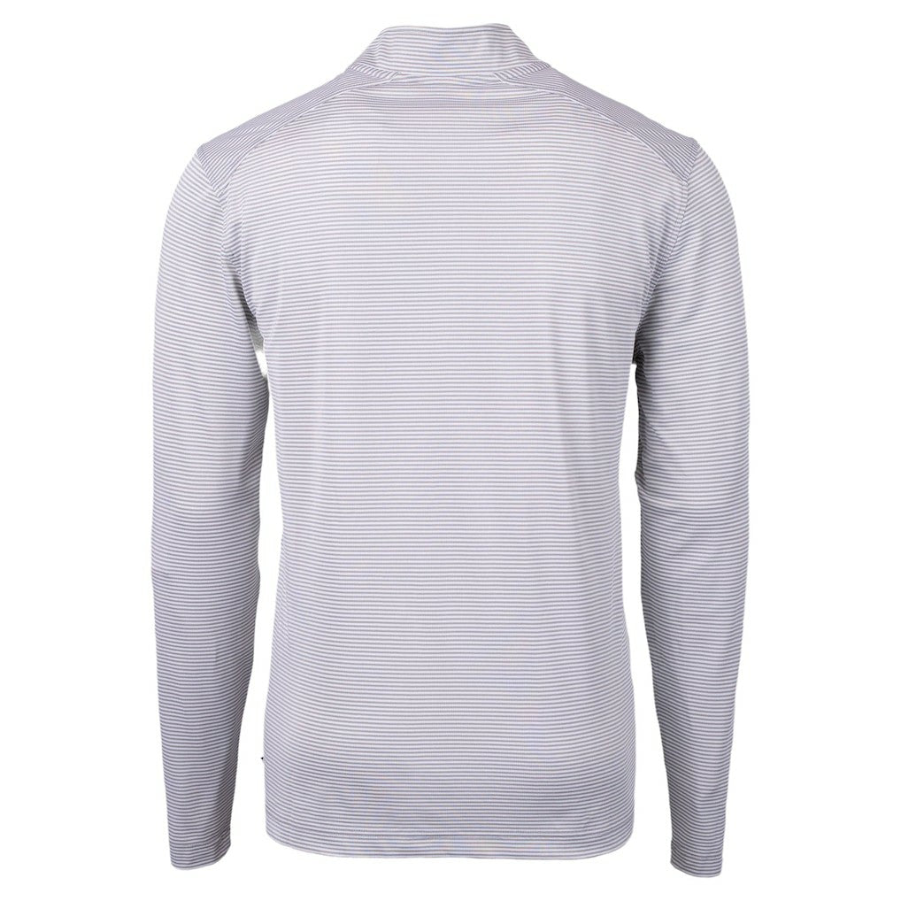 Cutter & Buck Virtue Eco Pique Micro Stripe Quarter-Zip Jacket - Baltimore Ravens Jackets