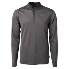 Cutter & Buck Virtue Eco Pique Micro Stripe Quarter-Zip Jacket - Baltimore Ravens Jackets
