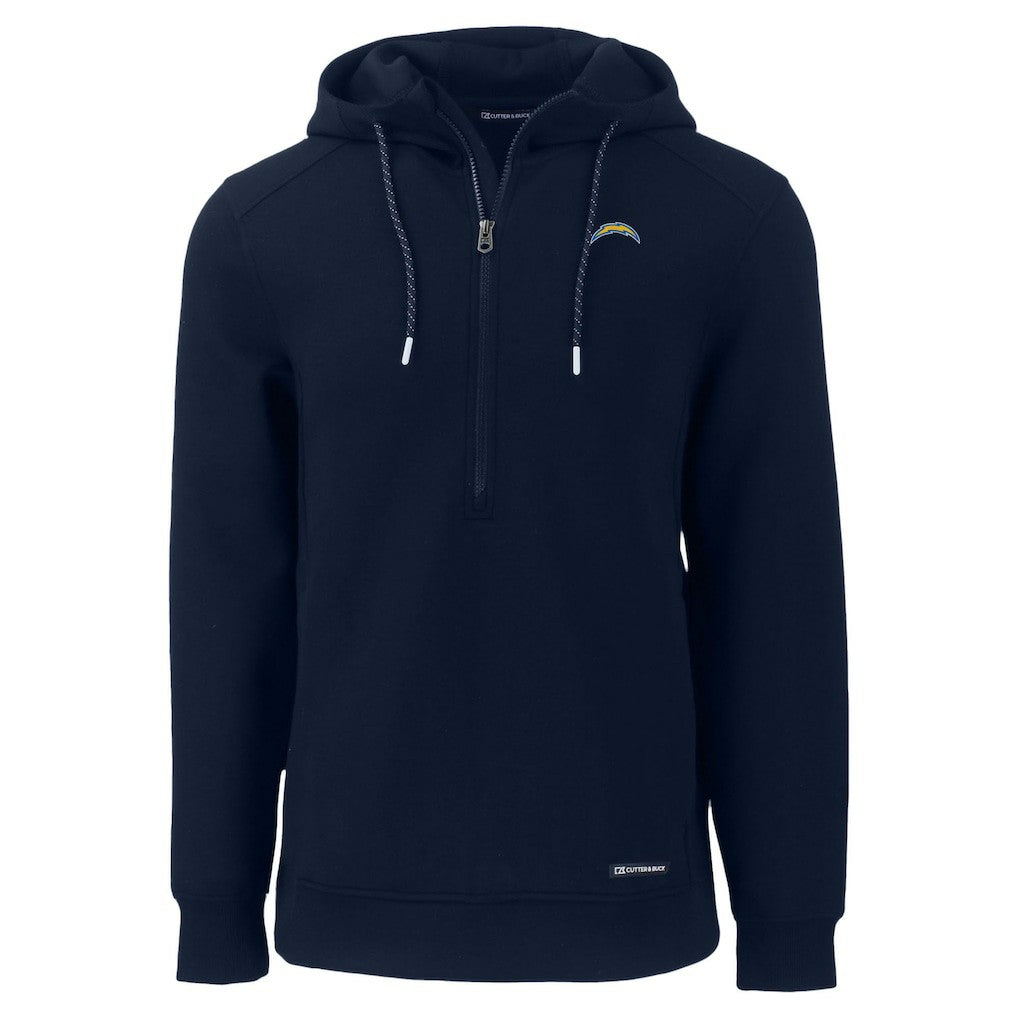 Cutter & Buck Roam Eco Recycled Half-Zip Hoodie - Los Angeles Chargers Hoodies