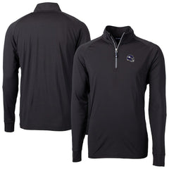 Cutter & Buck Big & Tall Adapt Eco DryTec Raglan Quarter-Zip Jacket - Minnesota Vikings Jackets