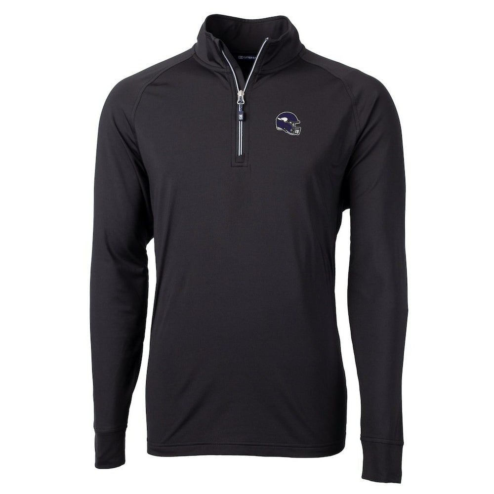Cutter & Buck Big & Tall Adapt Eco DryTec Raglan Quarter-Zip Jacket - Minnesota Vikings Jackets