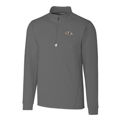Cutter & Buck Big & Tall Traverse Eco Tri-Blend DryTec Quarter-Zip Jacket - Baltimore Ravens Jackets