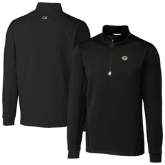 Cutter & Buck Big & Tall Traverse Eco Tri-Blend DryTec Quarter-Zip Jacket - Green Bay Packers Jackets