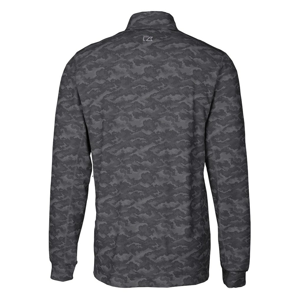 Cutter & Buck Big & Tall Traverse Eco Camo Tri-Blend DryTec Quarter-Zip Jacket - Baltimore Ravens Jackets