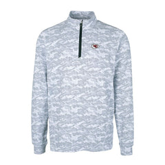Cutter & Buck Big & Tall Traverse Eco Camo Tri-Blend DryTec Quarter-Zip Jacket - Kansas City Chiefs Jackets