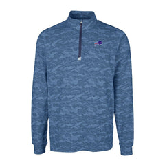 Cutter & Buck Big & Tall Traverse Eco Camo Tri-Blend DryTec Quarter-Zip Jacket - Buffalo Bills Jackets