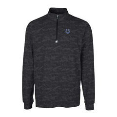 Cutter & Buck Big & Tall Traverse Eco Camo Tri-Blend DryTec Quarter-Zip Jacket - Indianapolis Colts Jackets