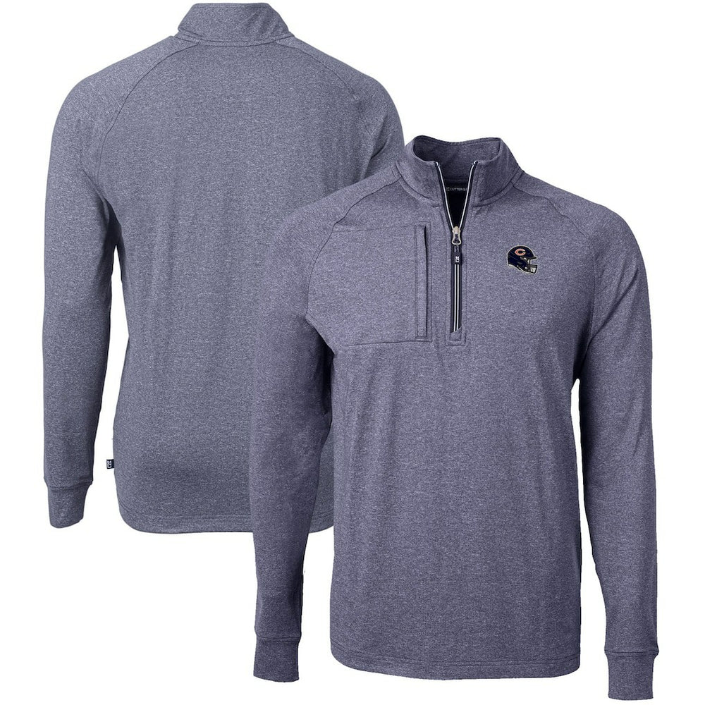 Cutter & Buck Big & Tall Adapt Eco Raglan Quarter-Zip Jacket - Chicago Bears Jackets