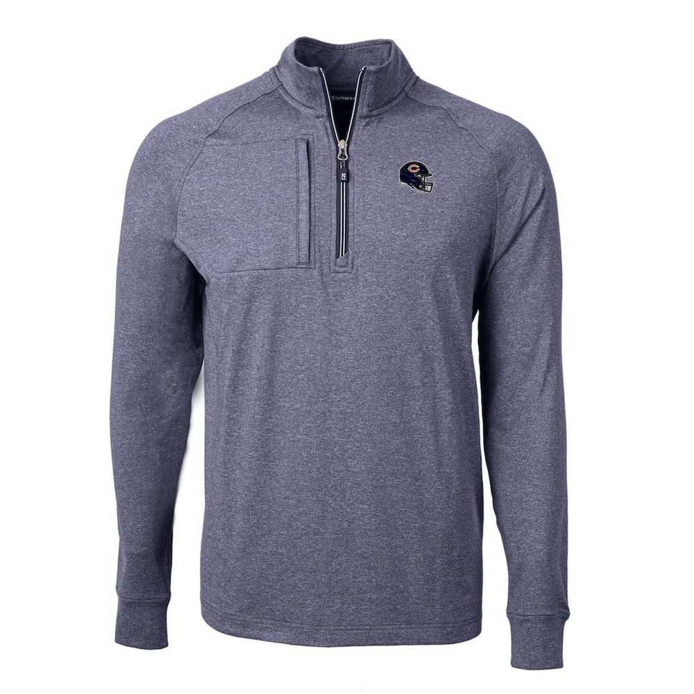 Cutter & Buck Big & Tall Adapt Eco Raglan Quarter-Zip Jacket - Chicago Bears Jackets