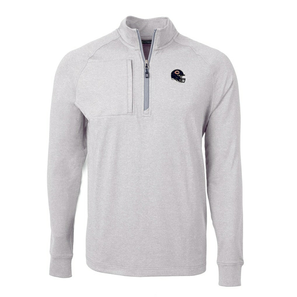 Cutter & Buck Big & Tall Adapt Eco Raglan Quarter-Zip Jacket - Chicago Bears Jackets