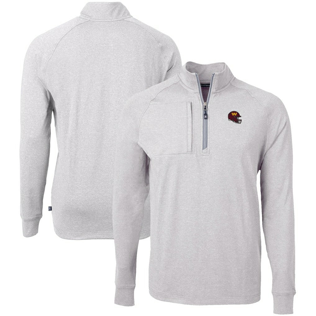 Cutter & Buck Big & Tall Adapt Eco Raglan Quarter-Zip Jacket - Washington Commanders Jackets