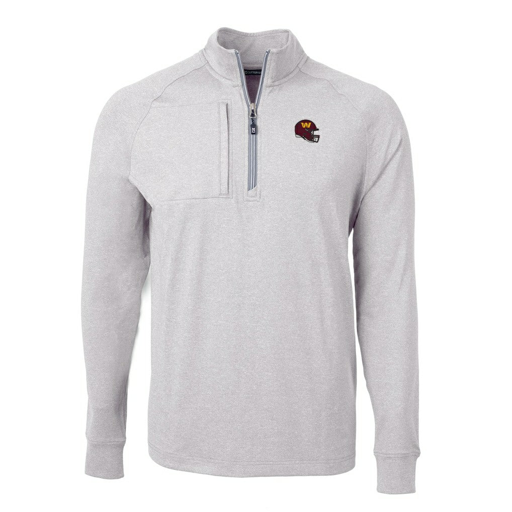 Cutter & Buck Big & Tall Adapt Eco Raglan Quarter-Zip Jacket - Washington Commanders Jackets