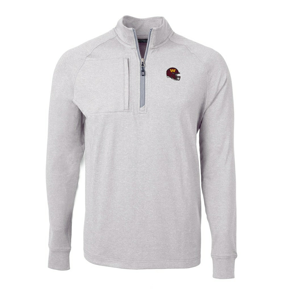 Cutter & Buck Big & Tall Adapt Eco Raglan Quarter-Zip Jacket - Washington Commanders Jackets