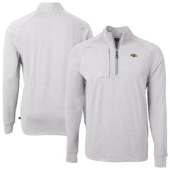 Cutter & Buck Big & Tall Adapt Eco Raglan Quarter-Zip Jacket - Baltimore Ravens Jackets