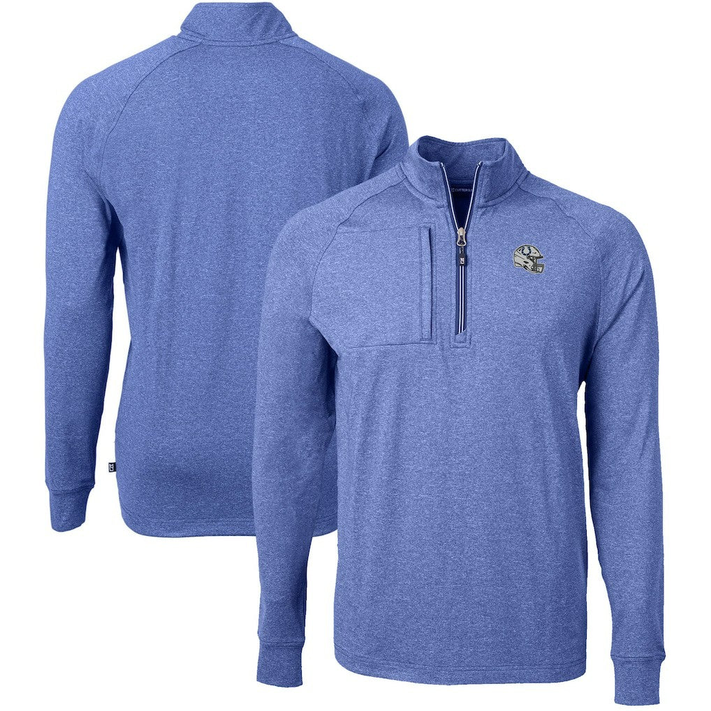 Cutter & Buck Big & Tall Adapt Eco Raglan Quarter-Zip Jacket - Indianapolis Colts Jackets