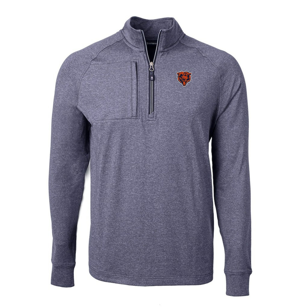 Cutter & Buck Big & Tall Adapt Eco Raglan Quarter-Zip Jacket - Chicago Bears Jackets