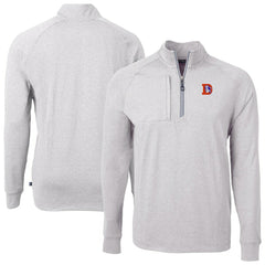 Cutter & Buck Big & Tall Adapt Eco Raglan Quarter-Zip Jacket - Denver Broncos Jackets