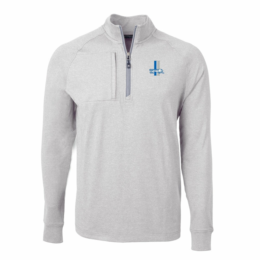 Cutter & Buck Big & Tall Adapt Eco Raglan Quarter-Zip Jacket - Detroit Lions Jackets