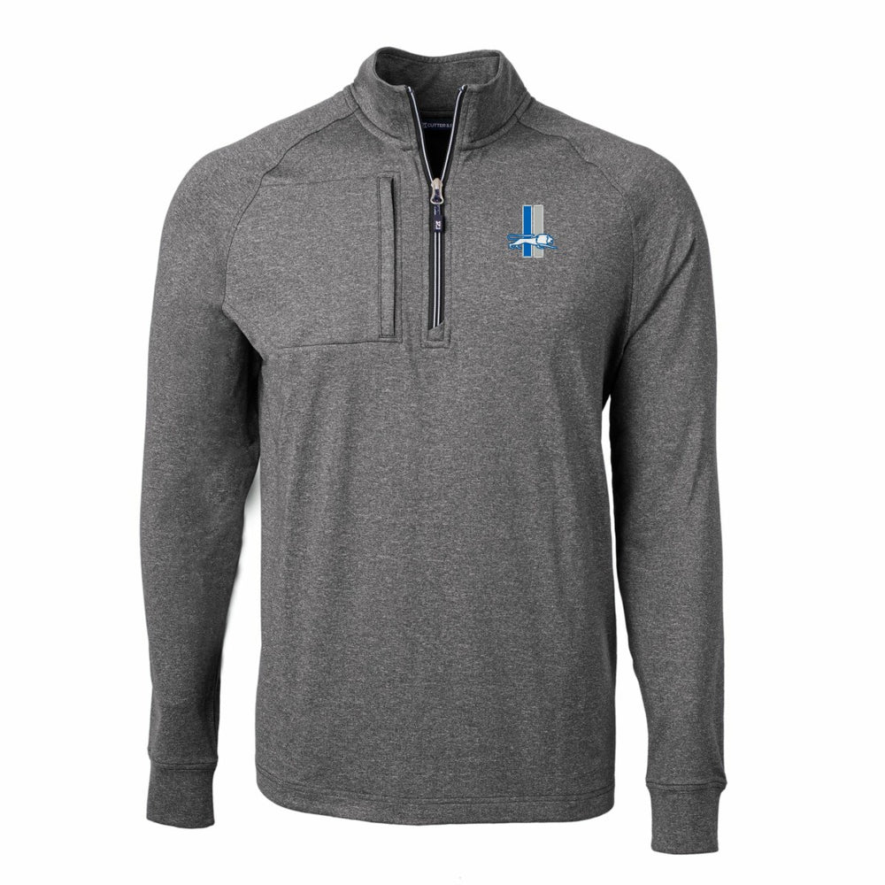Cutter & Buck Big & Tall Adapt Eco Raglan Quarter-Zip Jacket - Detroit Lions Jackets
